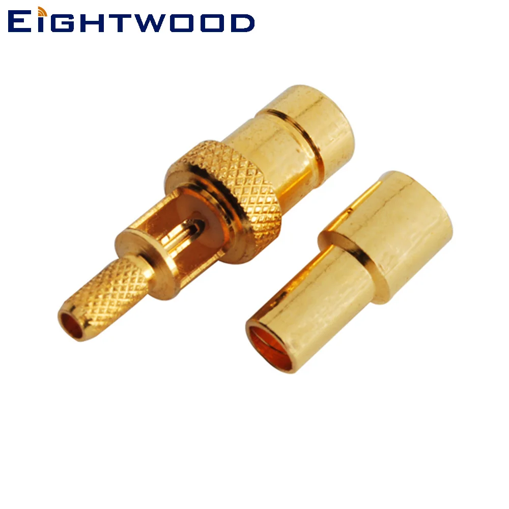 Eightwood 5 шт. DAB + антенна 75 Ом SMB разъем штекер RF прямое обжимное крепление для LMR 100 RG316