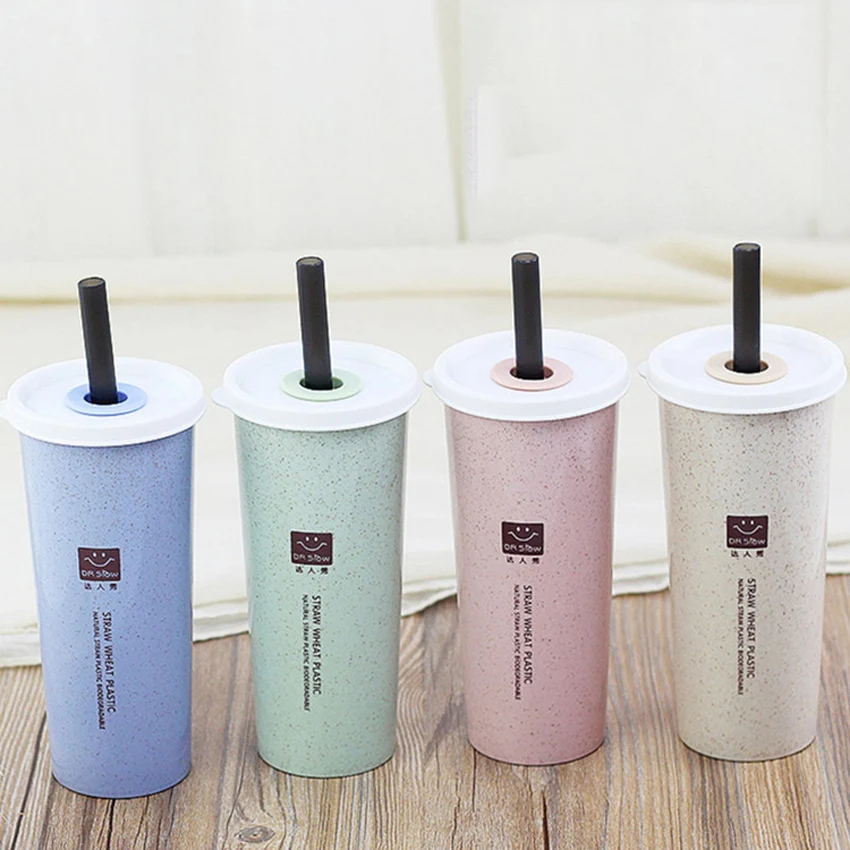 450 мл Пшеничная солома без бисфенола А японская Спортивная бутылка для воды с