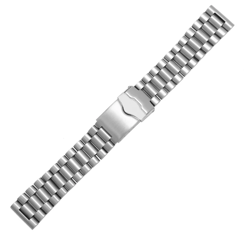 

20mm Stainless Steel Watchband Sport Bracelet Flat End Double Push Button Deployment Clasp replacement metal strap for TAG HEUER