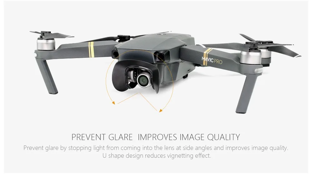 PGYTECH Защита объектива камеры Защита от Солнца блики Mavic Pro карданный тент бленда объектива камеры анти блики для DJI Mavic Pro/platinum