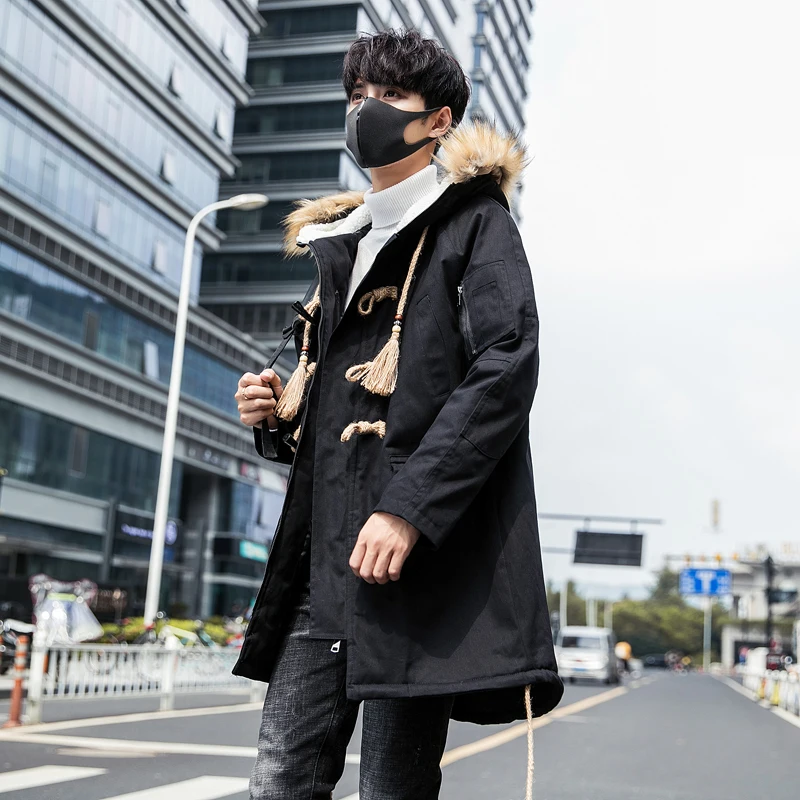 Молодежная зимняя куртка пальто верхняя одежда для мужчин теплое MOOWNUC парка 2018