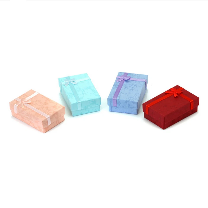 

8pcs a lot sell Jewelry package ,5x8cm fashion pink/red color knot flower jewelry nice box A89 For bracelet/necklace box