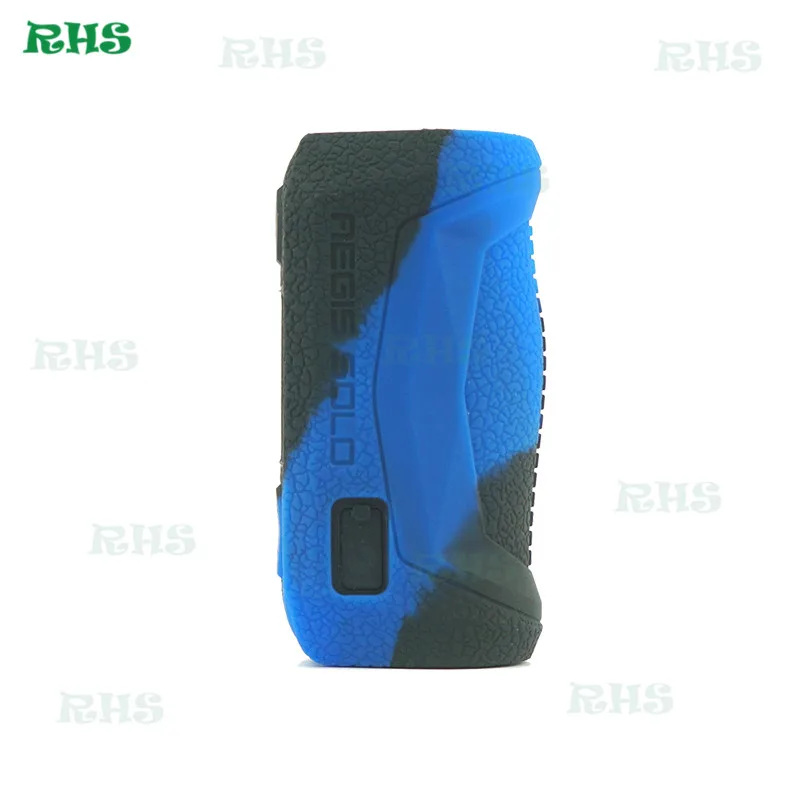 black blue RHS Новые товары для дома силиконовый защитный чехол для GeekVape Aegis Solo 100W 13 цветов - Цвет: black blue