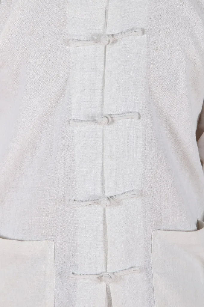 Шанхай история Мужская льняная рубашка с длинным рукавом Китайская традиционная