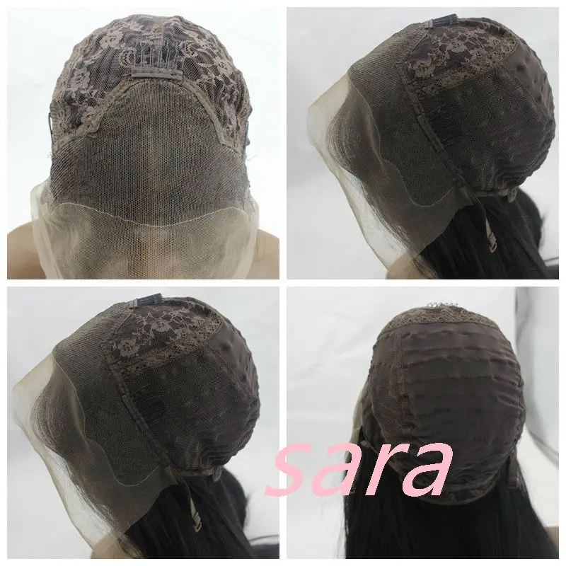 Мода Ломбер Бирюзовый Тела Переплетения Синтетический Парик Фронта Шнурка Glueless