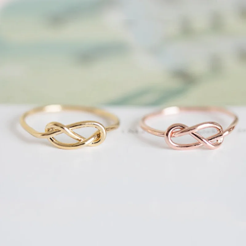 Оптовая продажа 10 шт./лот Kpop кольцо с узлом в форме сердца разные цвета модные