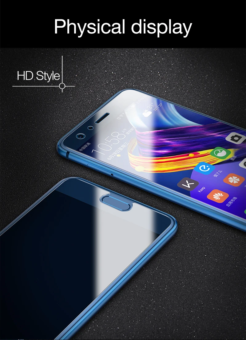 Закаленное стекло CAFELE для huawei honor 9 HD, прозрачная 2.5D закругленная кромка 9 H, Антибликовая Защита экрана для huawei honor 9
