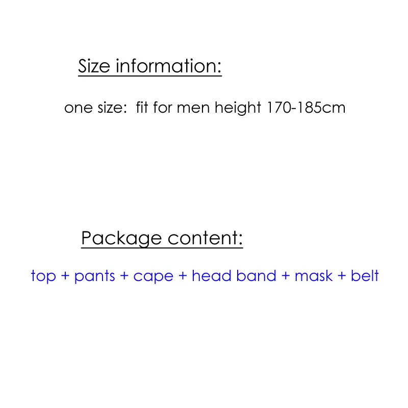 Взрослые мужчины герои в масках Рыцарь Воин Косплей Зорро костюм Фантазия