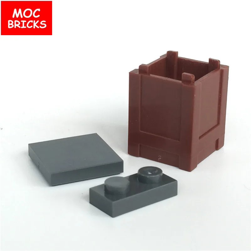 5 компл./лот кубики MOC &quotсделай сам&quot парк бурый скамья/чехлы для стульев и