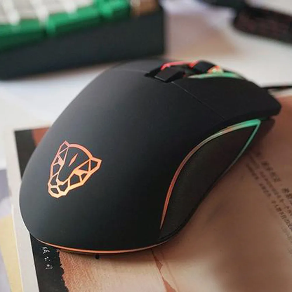 Motospeed V30 3500 dpi 6 кнопок дышащая светодиодный Проводная оптическая игровая мышь для