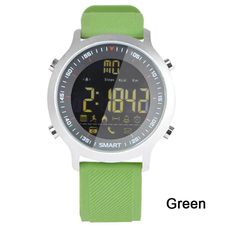 Green Greentiger EX18 спортивные Смарт-часы ультра-долгий режим ожидания Xwatch плавательные умные часы IP68 Водонепроницаемые 5 АТМ Шагомер Bluetooth часы - Цвет: Green