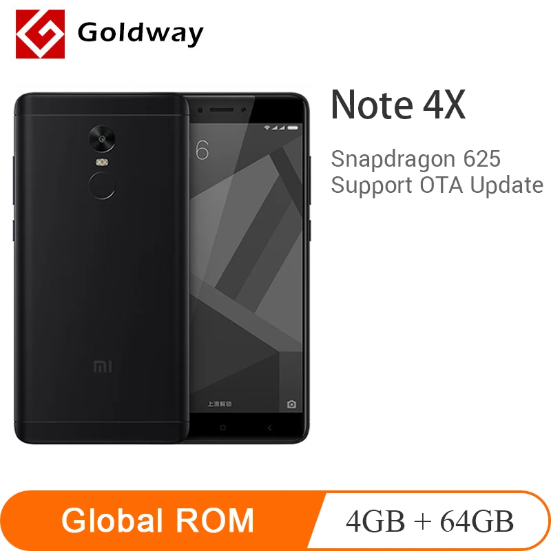 Оригинальный Xiaomi Redmi Note 4X 4 гб озу 64 пзу мобильный телефон Snapdragon 625 Octa Core 5 &quot1920x1080