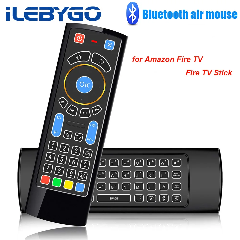 2 4G Беспроводной клавиатура Управление Bluetooth Remote Fly Air Мышь для Amazon огонь ТВ Android