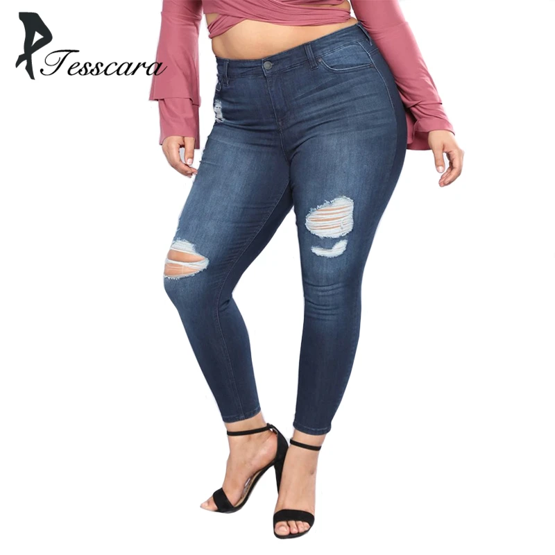 Женские весенние обтягивающие узкие джинсы Bas женские рваные брюки с большой