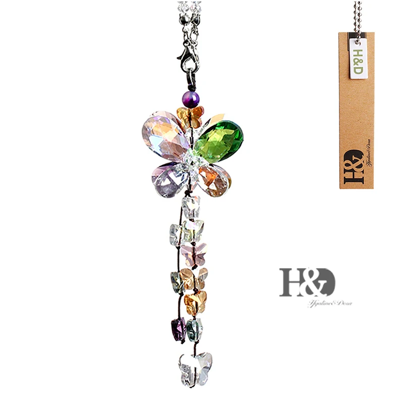 H & D кристаллы украшения люстра Висячие призмы фэншуй Suncatcher Радужная подвеска Maker