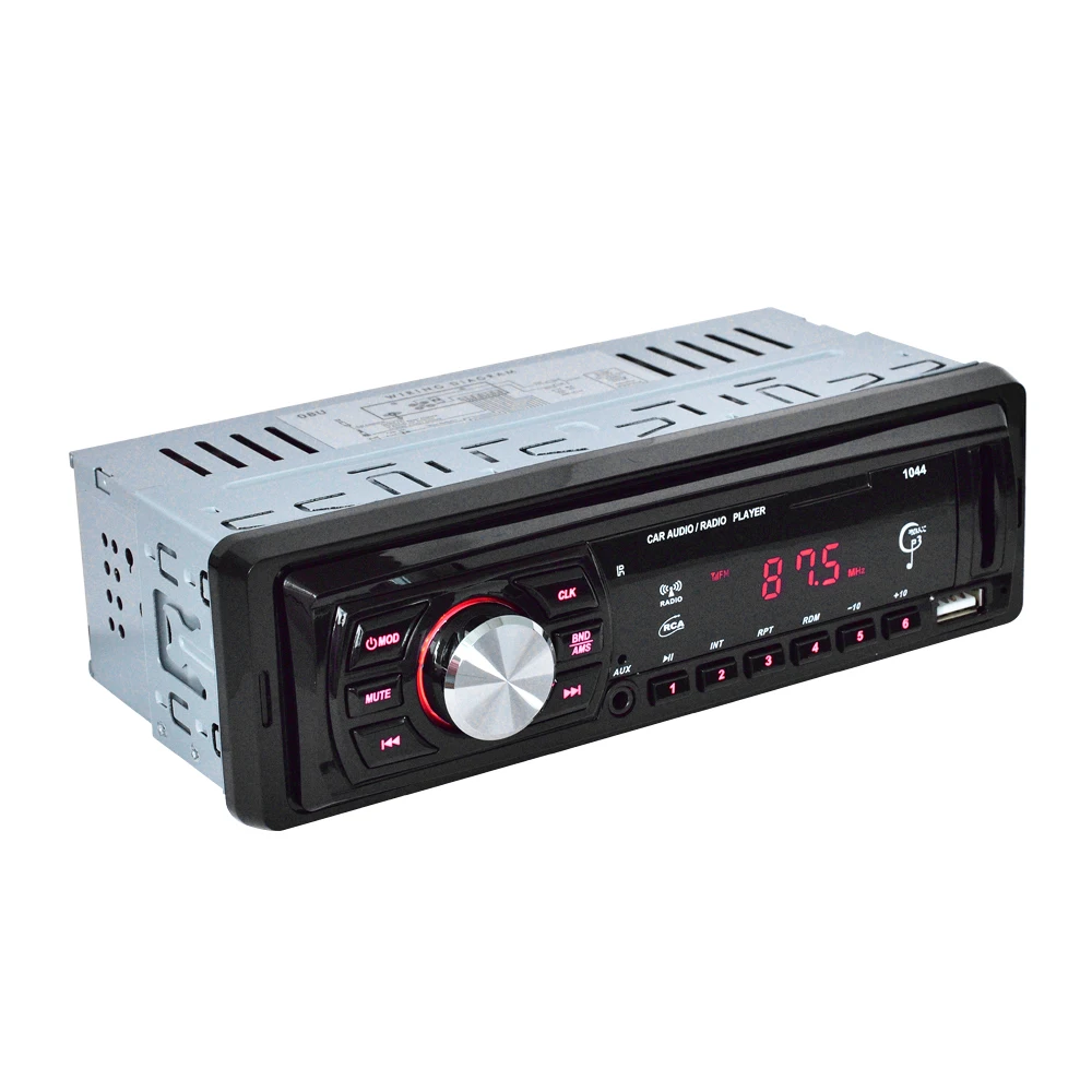 1 Din автомобильный Радио плеер Авто Аудио MP3 FM радио Поддержка USB AUX IN SD карта пульт