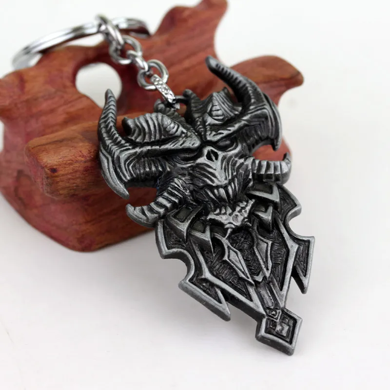 Игра Diablo III 3 логотип металический брелок для ключей с Blizzard брелки жнец душ