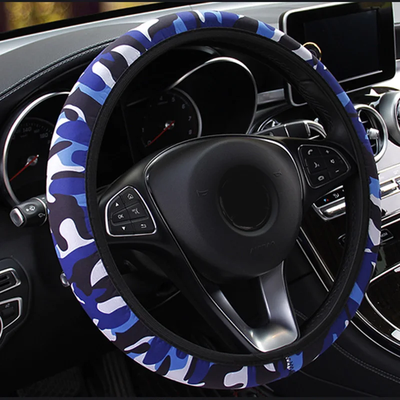 

Wheel Cover Car Steering Wheel Cover For Women Camouflage Car Wheel Cover Funda Volante Cubre Volante Auto Interior Accessories