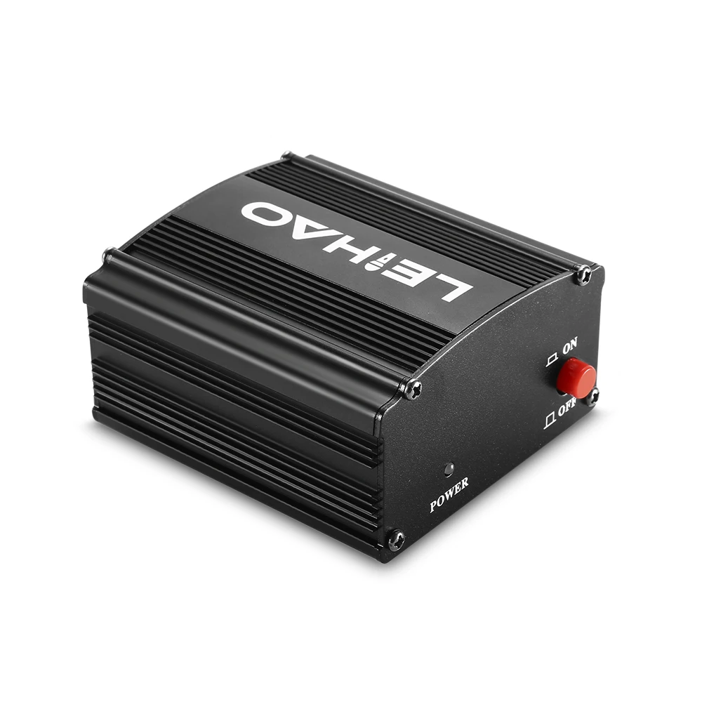 Оригинальный LEIHAO 48 В Phantom микрофон Питание AC 100 120 Универсальный XLR Вход и Выход Шум