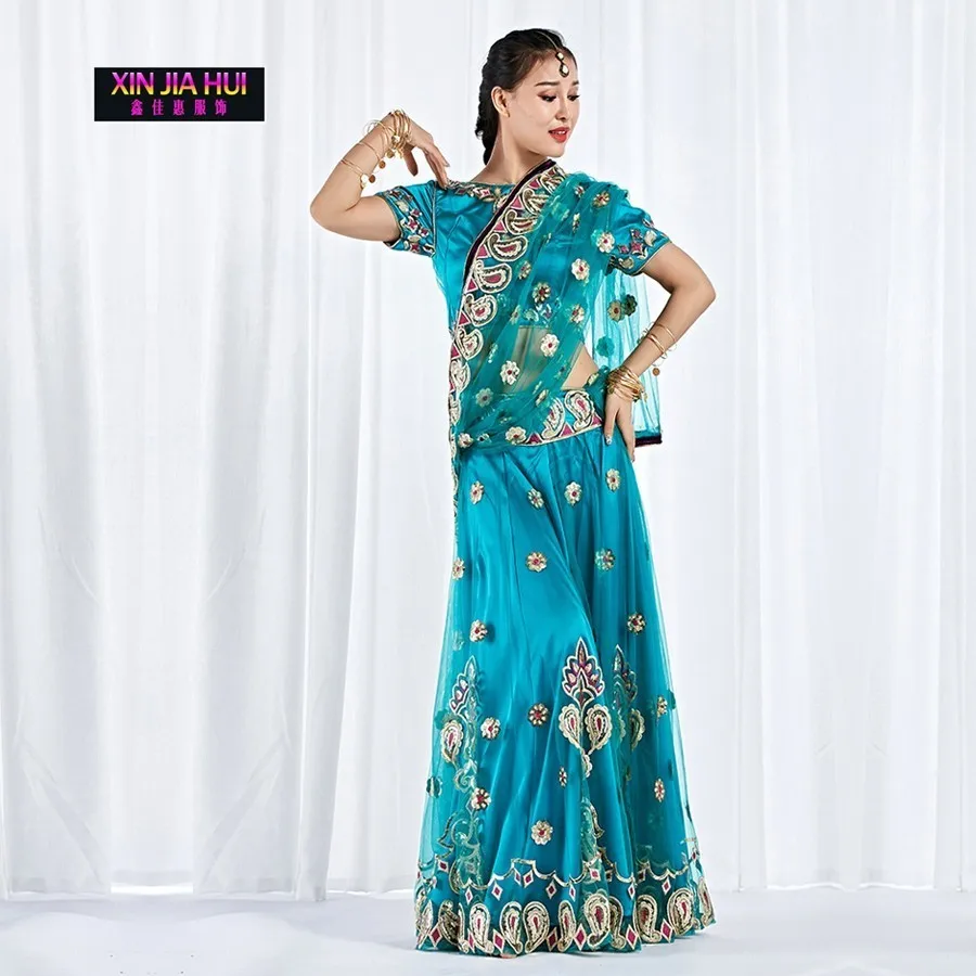 Танцующая девушка для индийского танца живота танцевальное сари Одежда взрослых