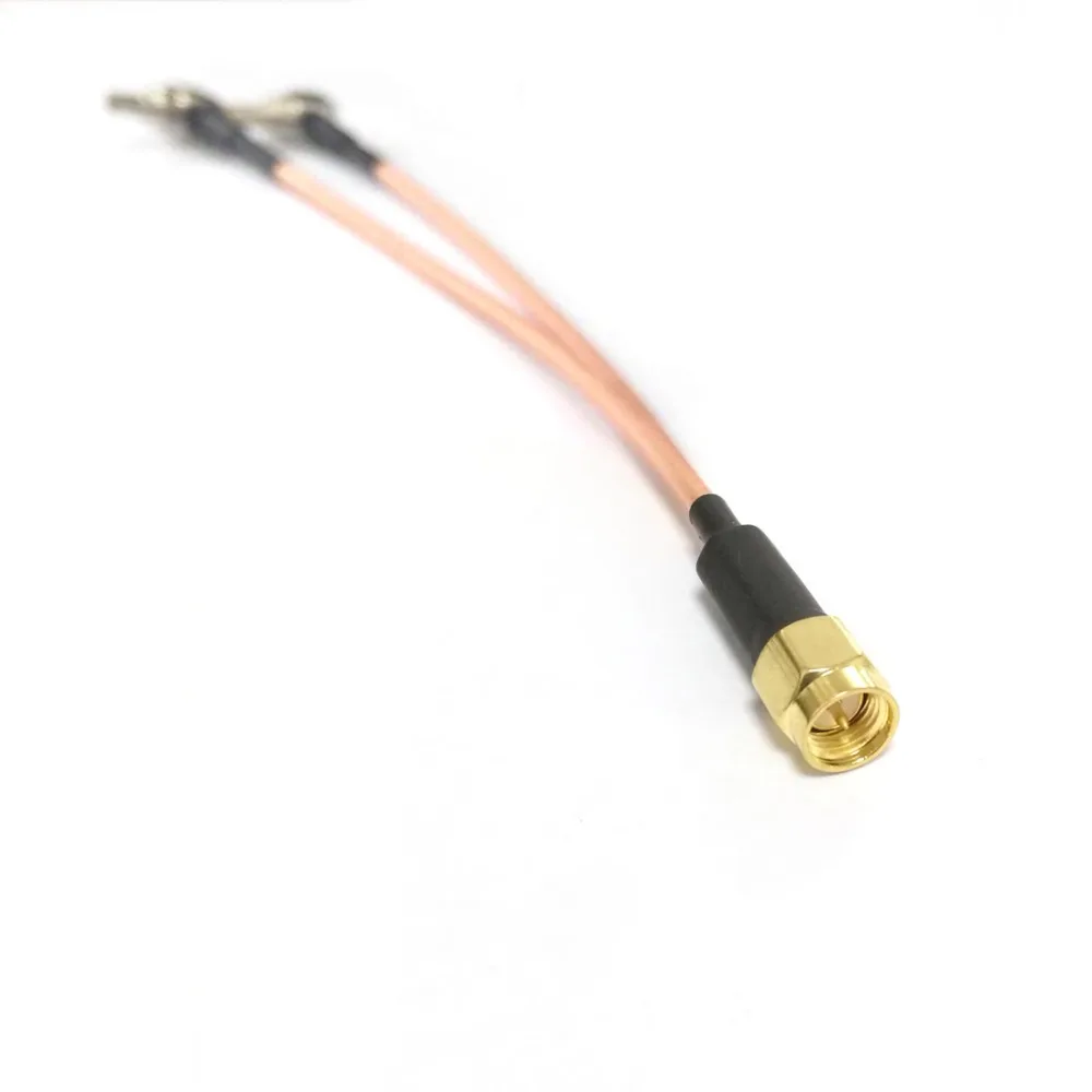 Разветвитель SMA male 2X CRC9 1 шт. коаксиальный кабель RG316 15 см для USB модема huawei|cable