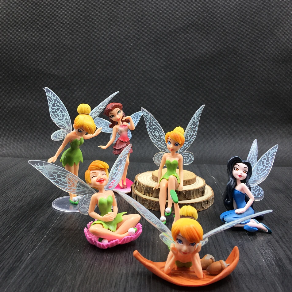 6pcs/Set DIY Miniature Flying Flower Fairy Aquarium Ornaments Succulent Cartoon Gifts Pokemon Fish Tank Decoration | Дом и сад