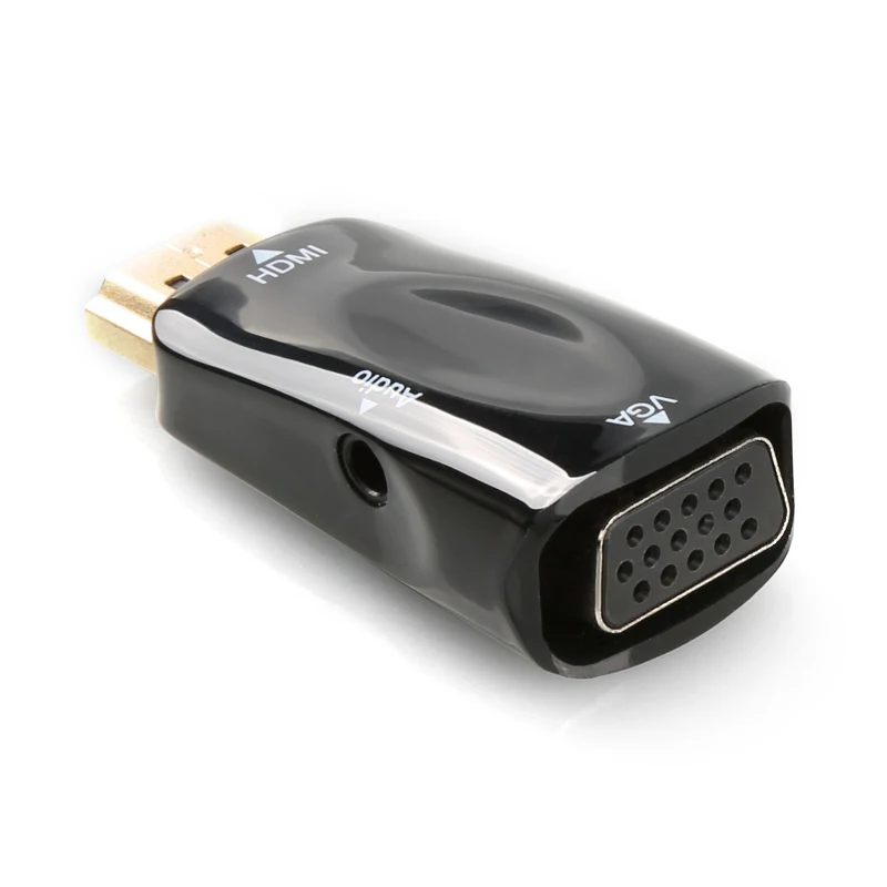 MEMTEQ 1080p HDMI папа к VGA Женский конвертер адаптер с аудио кабелем для ноутбука HDTV PC
