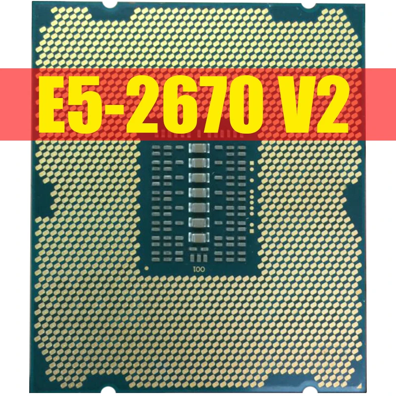 Intel Xeon серверный процессор E5 2670 V2 E5-2670 V2 Процессор 2,5 LGA 2011 SR1A7 десять ядер настольный процессор E5 2670V2 нормальной работы