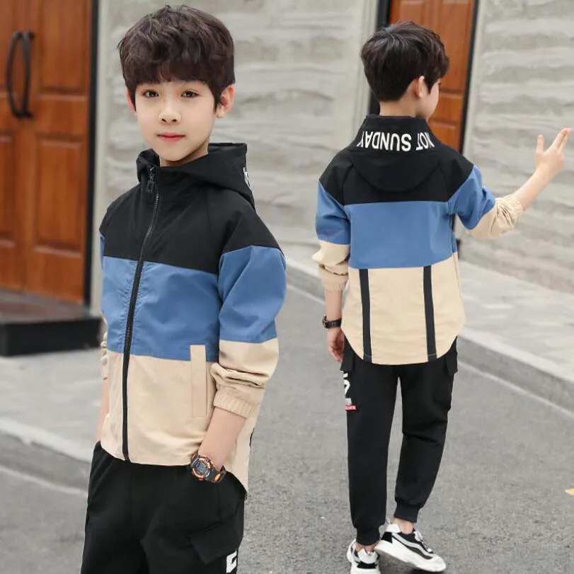 Комплект из 2 предметов для мальчиков теплая весенняя куртка на рост 110-160 см