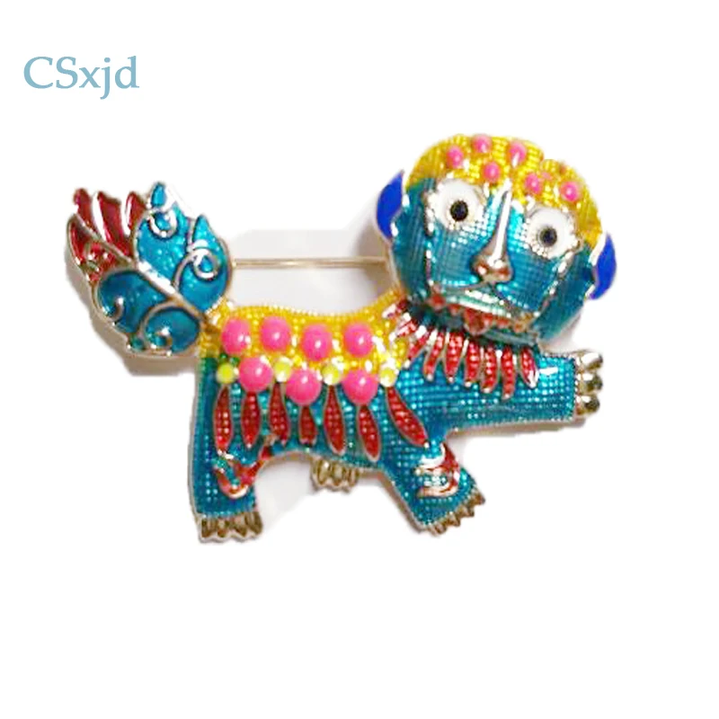 CSxjd 2017 китайский стиль благоприятный тренд брошь Лев высокое качество броши в