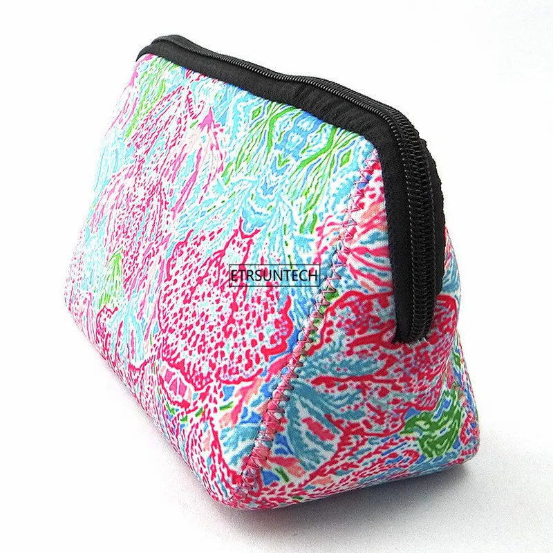 6 шт. бейсбольная косметичка с подсолнухом водонепроницаемая неопрен на молнии