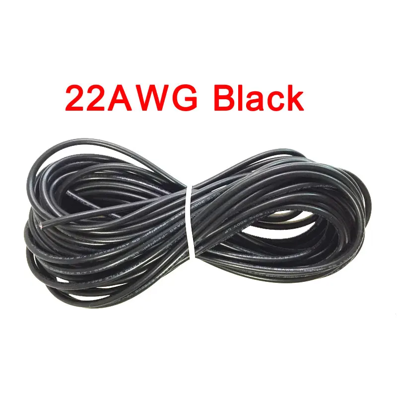 18AWG 20AWG 22AWG 5 м 10 м 20 м 2Pin 3Pin 4Pin 5Pin электрический удлинитель питания Соединительный кабель для светодиодной ленты - Цвет: 22AWG 2Pin Black