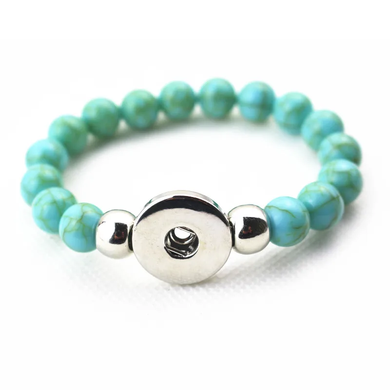 Горячая продажа 1 шт ручной работы 18 мм оснастки кнопки браслет калаит бусины