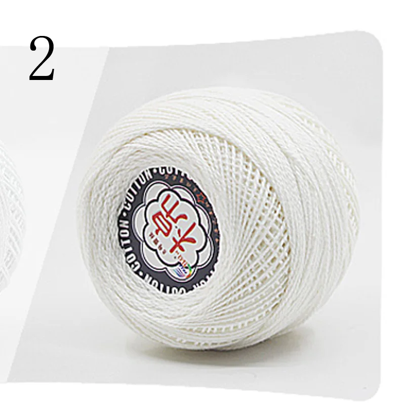 2 45 г/шт. 2ply Soft кружева хлопчатобумажной пряжи Красивая смесь цветов для ребенка руки Вязание кукольный свитер шапка шарф - Цвет: 2