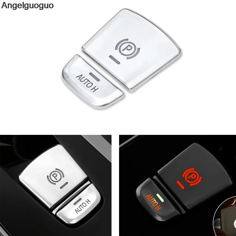 Angelguoguo центральный ручной тормоз P Авто H кнопка декоративная Накладка для BMW 5