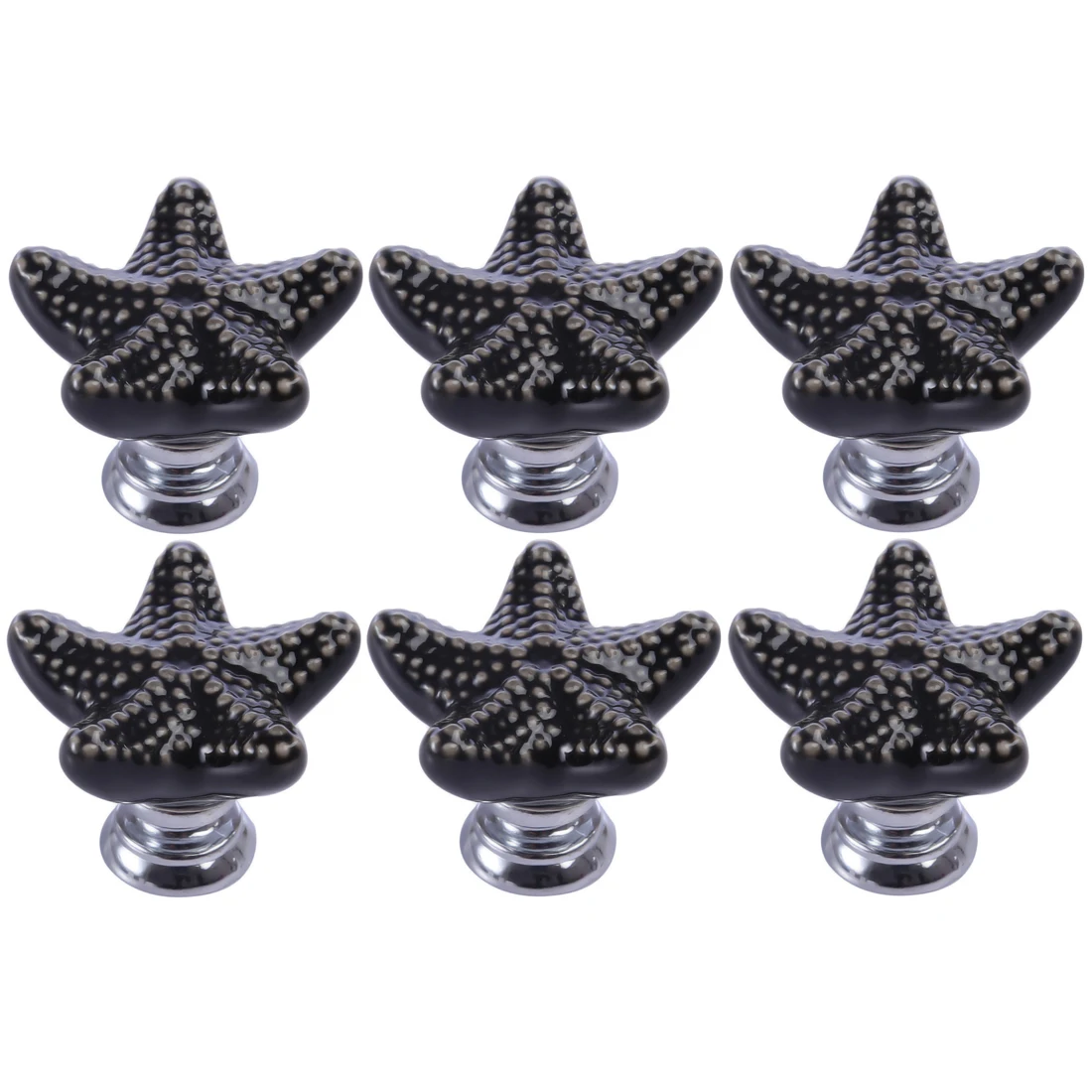 6 шт./лот керамическая ручка в форме морской звезды креативная дверная для шкафа