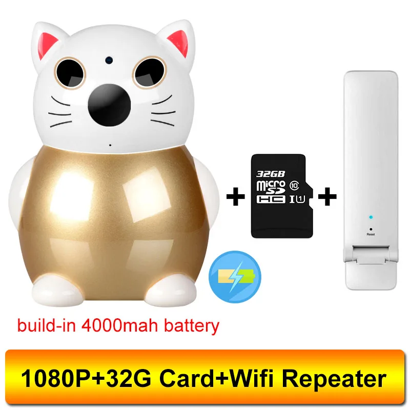 1080P 32G Repeater KEELEAD, беспроводной цветной видеоняня, 1080 P, детская няня, безопасность, wifi камера, ночное видение, CCTV, IP камера, детский монитор, ing - Цвет: 1080P 32G Repeater
