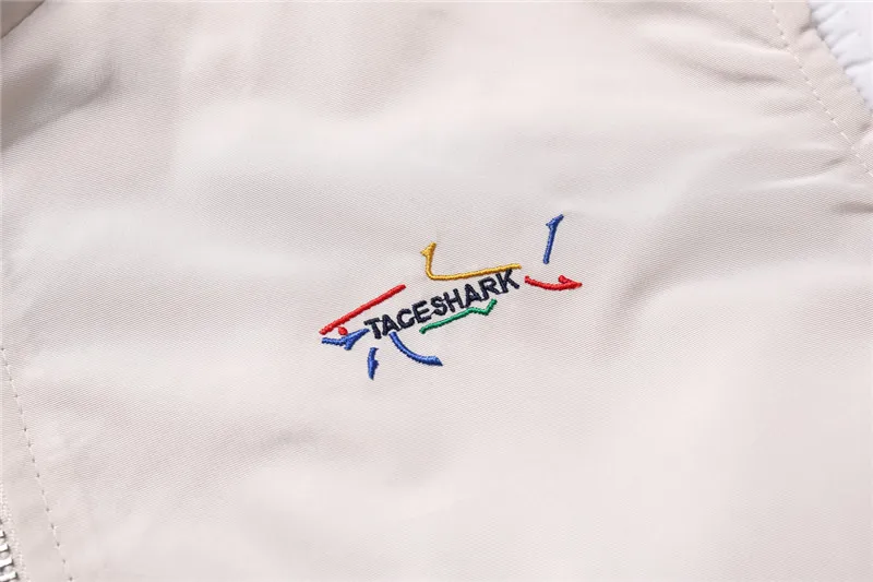 Бренд TACE& SHARK, топ, повседневный жилет без рукавов с изображением акулы, майка, Мужская жилетка с вышитыми буквами, куртка, высококачественное пальто, жилет для мужчин