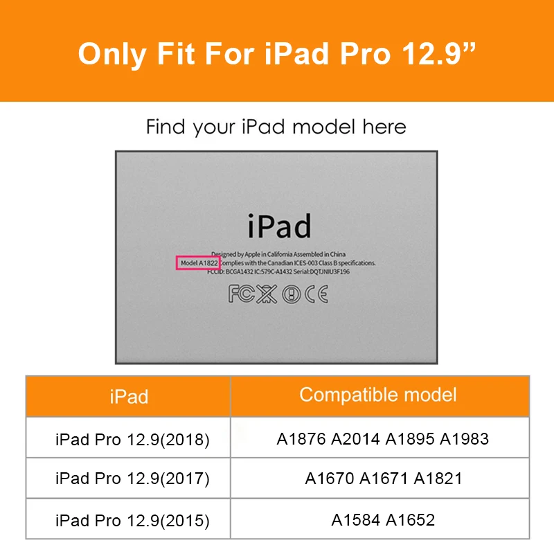 Чехол для iPad Pro 12,9 3th Funda с держателем карандаша Умный Магнитный силиконовый чехол для iPad Pro 12,9 1th 2th Capa