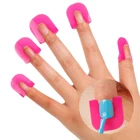26 шт.компл., профессиональный французский розовый цвет, наклейки для дизайна ногтей, маникюрные наклейки, покрытие для пальцев, защита для полировки, пластиковый чехол для салона