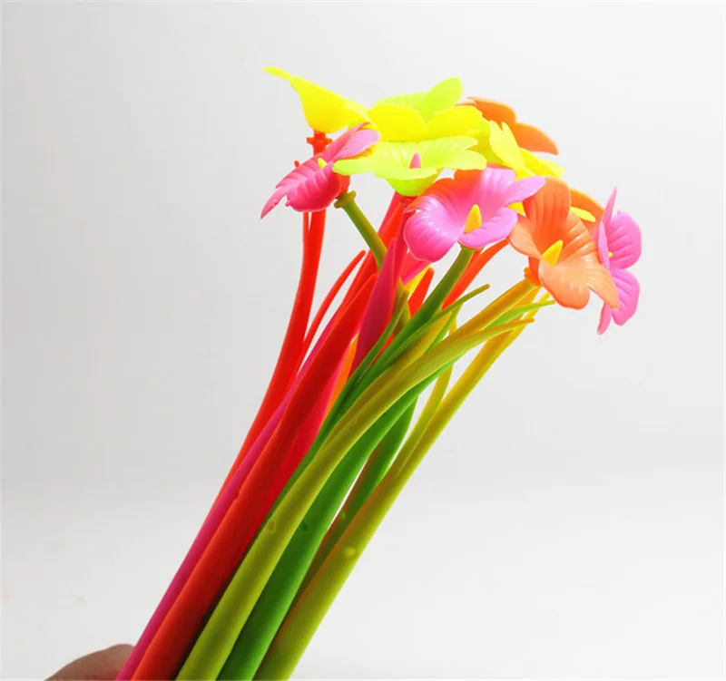 10 шт./лот модная Цветочная Милая гелевая ручка канцелярские принадлежности