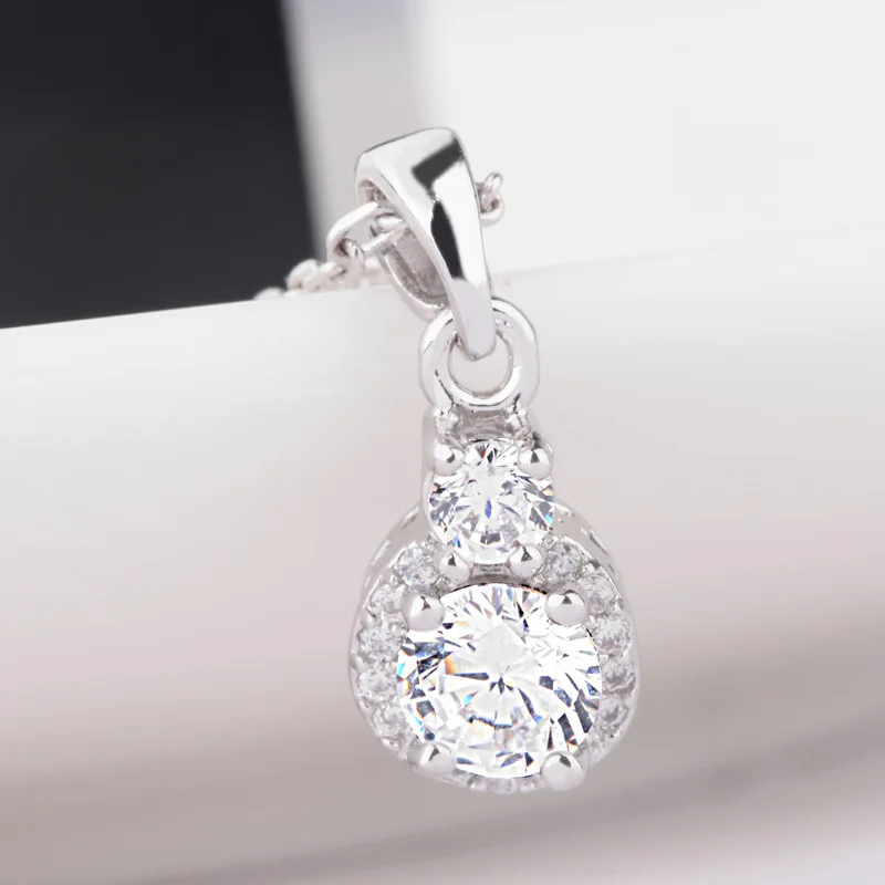 Цельнокроеное платье слайд AAA Циркон Подвеска цепи сплава ключицы колье Цепочки