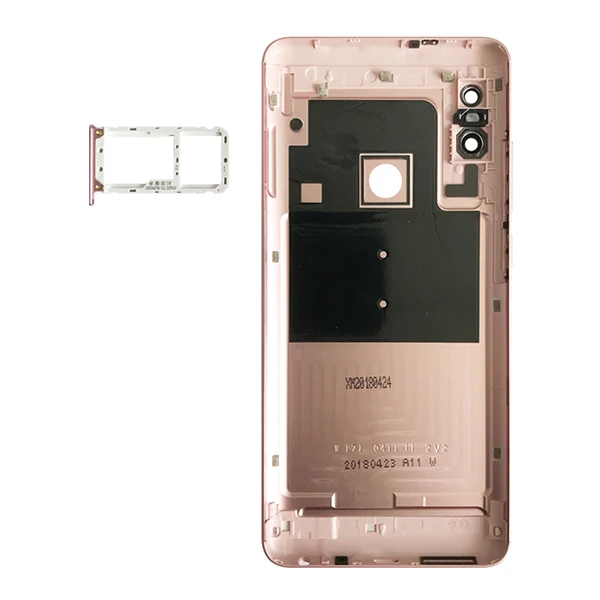 Задняя крышка батареи для Redmi Note 5 крышка батареи для Redmi Note 5 Pro корпус батареи+ Кнопки громкости+ слот для sim-карты - Цвет: Pink With Sim Slot