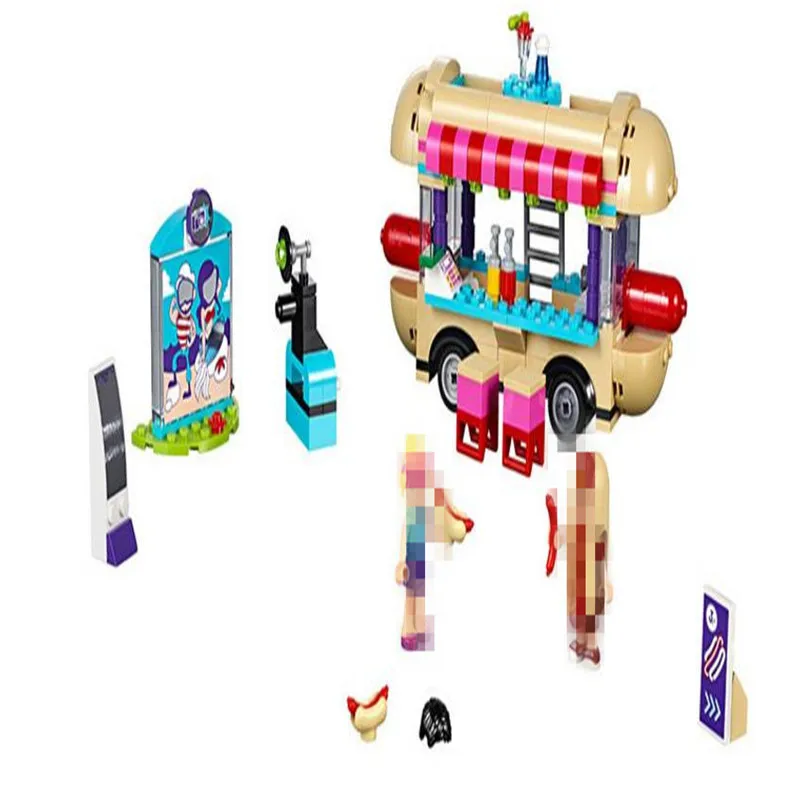 Бела 10559 подруга парк развлечений хот дог Ван строительные блоки набор детей