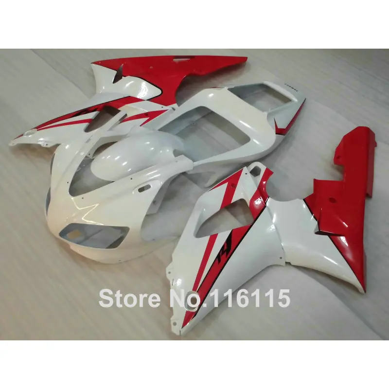 Полный набор пластиковых обтекателей для YAMAHA R1 1998 1999 модель красный белый