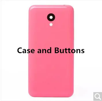Q& Y QYJOY 5 дюймов крышка батареи для Meizu M2 MINI батарея задняя крышка чехол Корпус Sim Рассеянный Объектив камеры+ кнопки - Цвет: Case and Buttons
