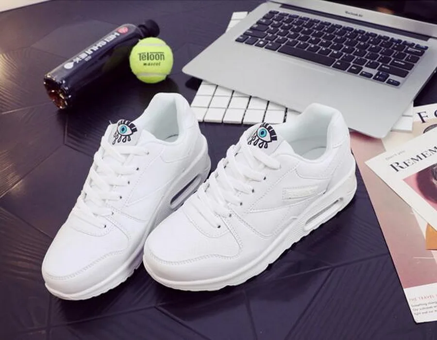 Comemore красовки женские кроссовки кроссовки женские Zapatillas Deportivas Mujer кроссовки розовый Размер 7,5 мужские кроссовки - Цвет: white