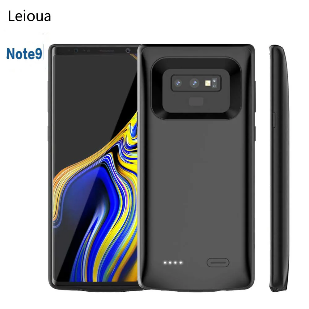 Leioua Rondaful Battery Case For Samsung Galaxy Note 9 Mobile Case Back External Power Bank Rechargeable For Samsung Galaxy S8