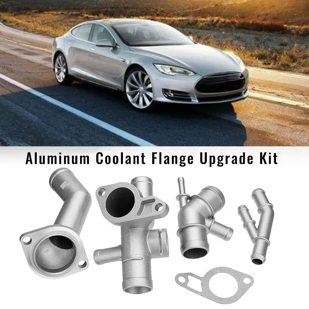 4 предмета в комплекте Алюминий Фланец охлаждающей жидкости Комплект обновления