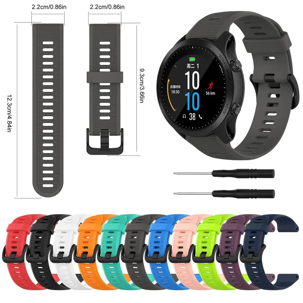 Для Garmin Forerunner 945 935 fenix5 Plus quatix5 Sapphire Smartwatch 22 мм мягкий ремешок запасные ремешки для